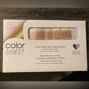Color Street Coming Up Rose Gold Nail Polish Strips